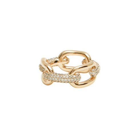 ダニエルウェリントン DANIEL WELLINGTON Crystal Link Ring 50 G リング DW00400596 レディース メンズ 9号 ゴールド